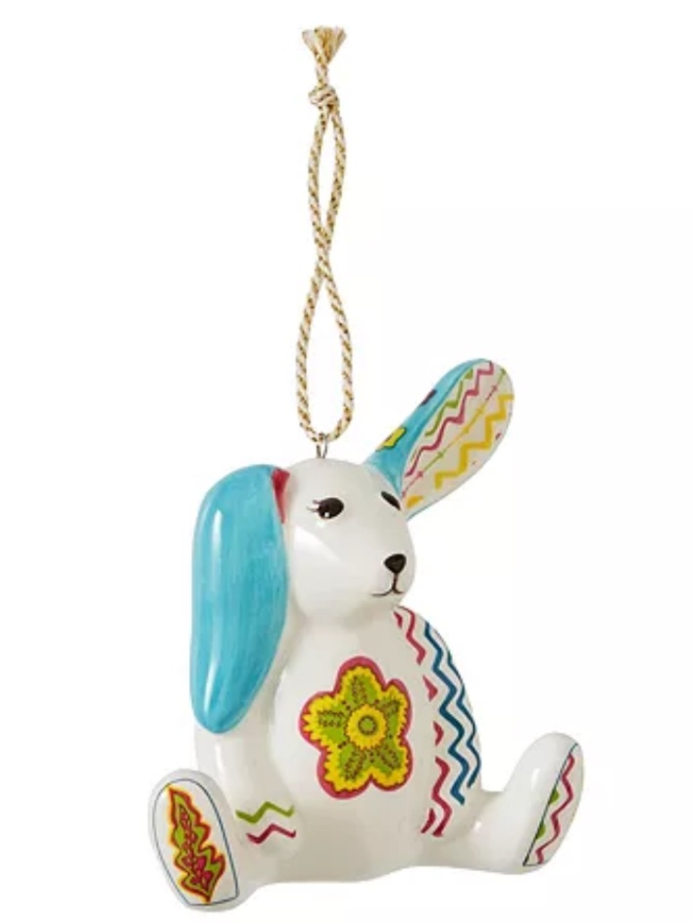 Spode Kit Kemp Minnie Rabbit Patchwork Porcelain Ornament - Picture 8 of 16